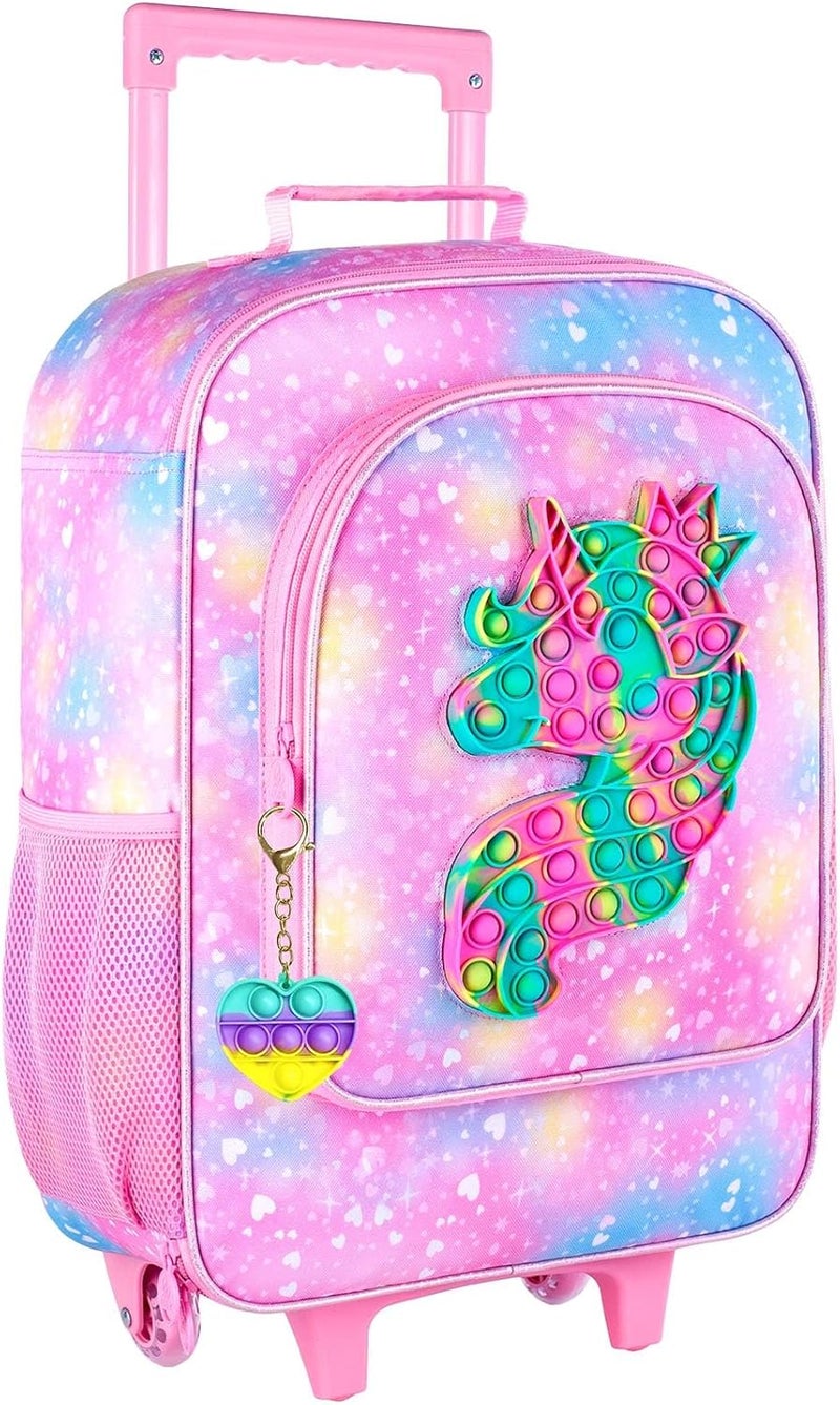 GXTVO Kids Suitcase with Wheels for Girls and Boys, Rolling Carry on Luggage for Toddler Children - Image 1